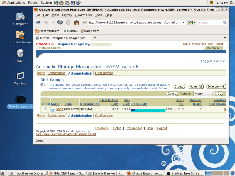 Manage ASM from inside OEM.