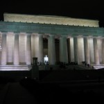 Even at 10 PM, the Memorial was busy